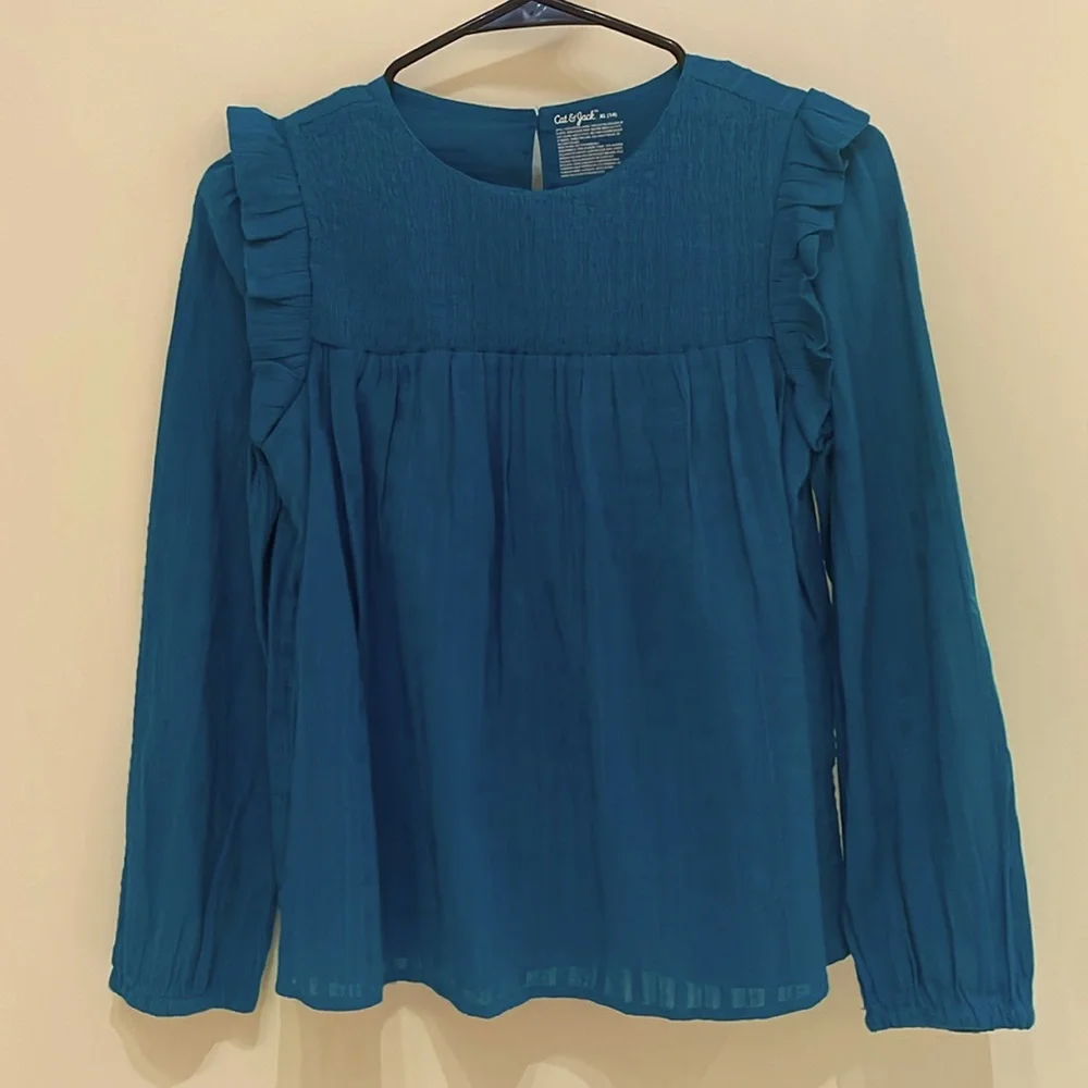 Cat Jack Girls Top, Size 14,‎ xl, 100% cotton: both lining & shell